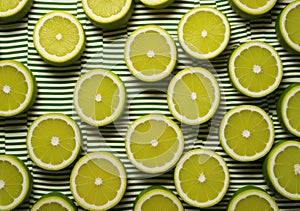 Lemons cuted background. AI Generative