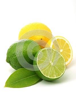 Lemons and green limes