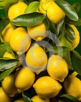 Lemons Hanging on a Tree