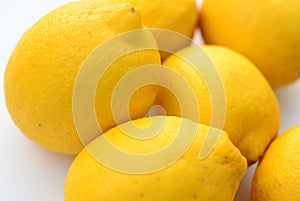 Lemons, isolated on white ground