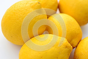 Lemons, isolated on white ground photo