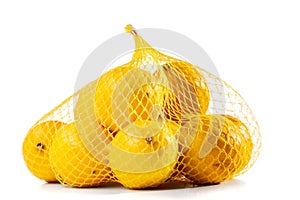Lemons in a mesh bag