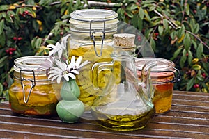 Lemons preserved in oil