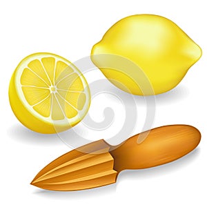 Lemons and Wood Lemon Reamer