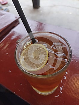 a lemontea in my table