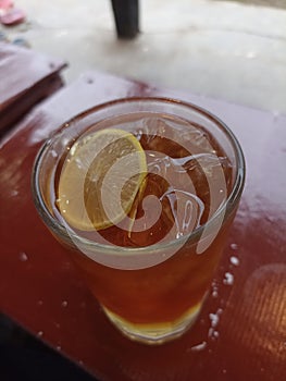 a lemontea in my table