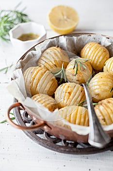 Lemony rosemary potatoes