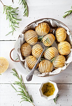 Lemony rosemary potatoes