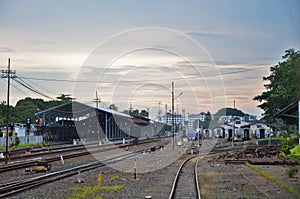 Lempuyangan Station at Yogyakarta Indonesia photo