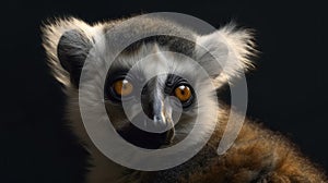 Lemur Catta (Maki) in nature. Ring-tailed lemur. A group of resting lemurs katta