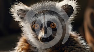 Lemur Catta (Maki) in nature. Ring-tailed lemur. A group of resting lemurs katta