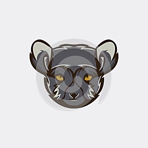 Lemur head mascot vector illustration