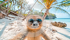 Lemur (Lemuriformes), taking funny selfies, Love Your Pet Day celebration,