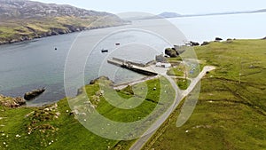 Lenan Head Pier Beach and Fort Co Donegal Ireland