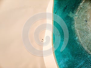 Lencois Maranhenses lakes and sand photo