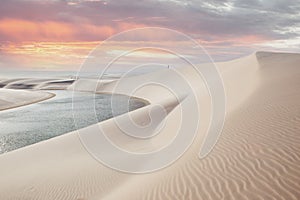 Lencois Maranhenses national park in Brazil.