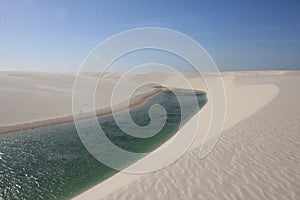 Lencois Maranhenses National Park in Brazil north Atlantic coast