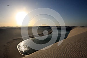 Lencois Maranhenses National Park in Brazil north Atlantic coast