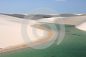 Lencois Maranhenses sand dunes, Brazil photo