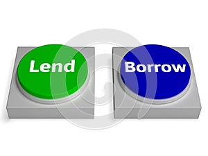 Lend Borrow Buttons Show Lending Or Borrowing