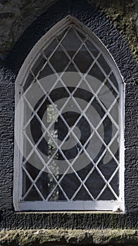 Lend lights Window with a dark grey surround,
