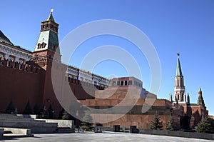 Lenin Maosoleum and wall of Kremlin