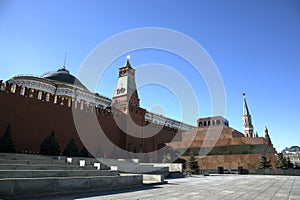Lenin Maosoleum and wall of Kremlin