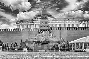 Lenin's Mausoleum, iconic landmark in Red Square, Moscow, Russia