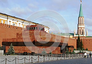 Lenin`s mausoleum on Red Square in Moscow