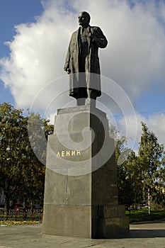 Lenin`s statue photo