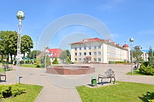 Lenin square in Stolin