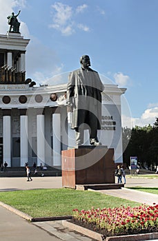 Lenin statue on VVC, Moscow