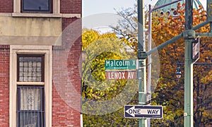 Lenox Malcom X Boulevard in New York