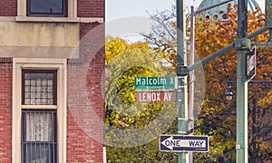 Lenox Malcom X Boulevard in New York photo