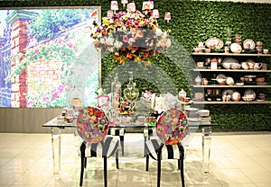 Lenox by Mello Tablescape flower decoration during famous Macy's Annual Flower Show