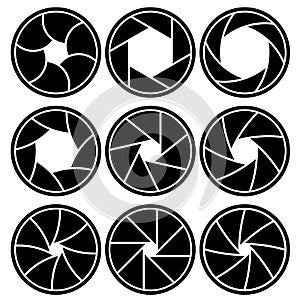 Lens aperture blades shapes