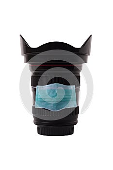 Lens-camera with Protective face mask