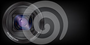Lens digital camera background