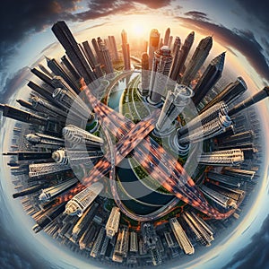 81 19 Lens distortion A visual effect that war ps or di storts an