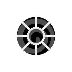 Lens filter black glyph ui icon
