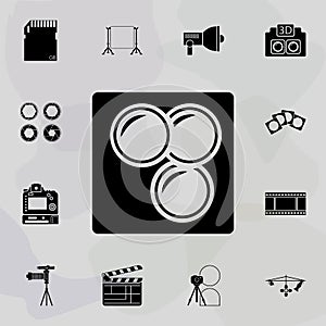 lens filters icon. Universal set of equipment photography for website design and development, app development