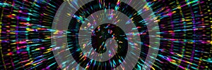 Lens flare effect bright violet pink pixel radial lights vortex or whirl effect, spiral retro wave with abstract swirl