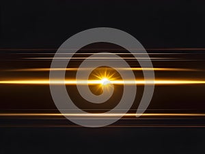 lens flare isolated on black background