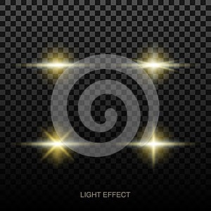 Lens flares and lighting effects, vector