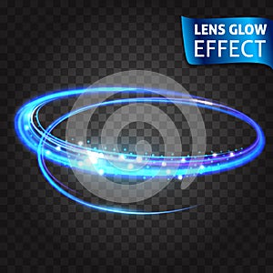 Lens glow effect. Neon Series set of cat scratch. Bright neon glowing effect. Transparent background. Abstract glowing