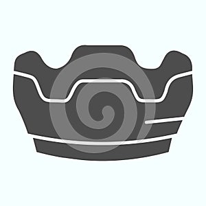 Lens Hood solid icon. Lens protection vector illustration isolated on white. Camera lens cover glyph style design