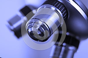 A lens from microscope used in