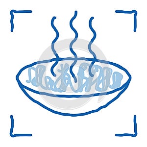 lens vaporization doodle icon hand drawn illustration