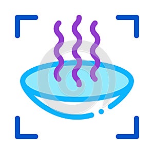 Lens vaporization icon vector outline illustration