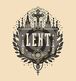Lent Church design catolic religious tradition holiday